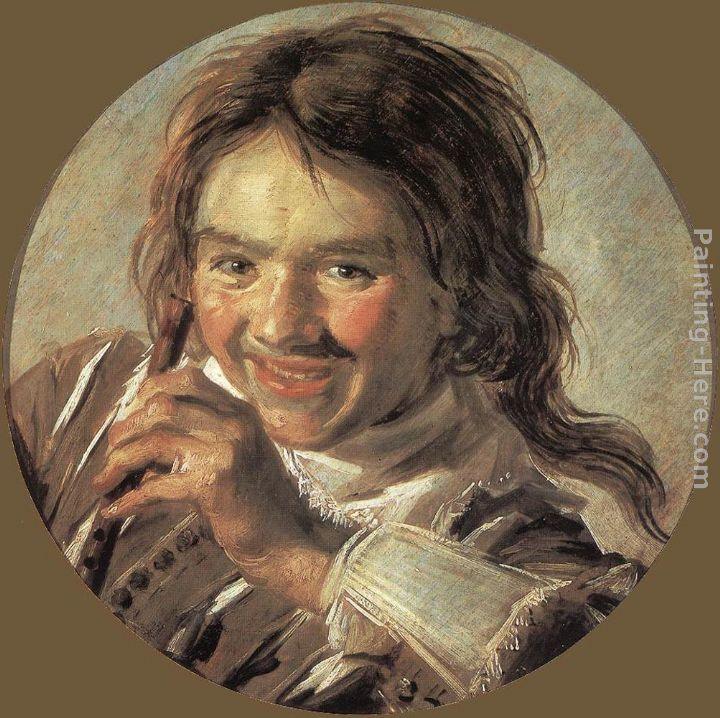 Frans Hals Boy holding a Flute (Hearing)
